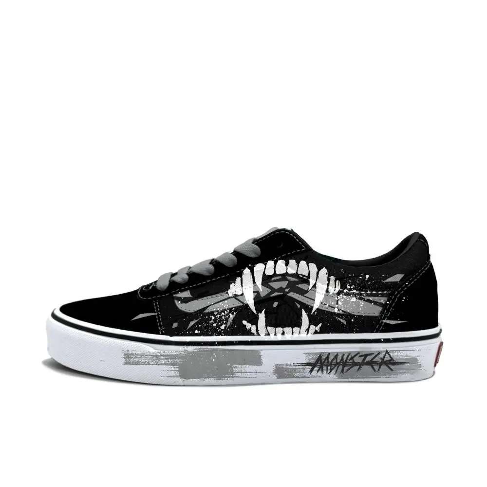 Vans Ward Abrasion Resistant Low Top Skateboard Shoes Men's Gray