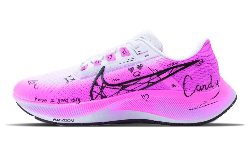 Nike Pegasus 38 Anti Slip Wear Resistant Low Top Air Cushion Casual Running Shoes Men's Bright Pink