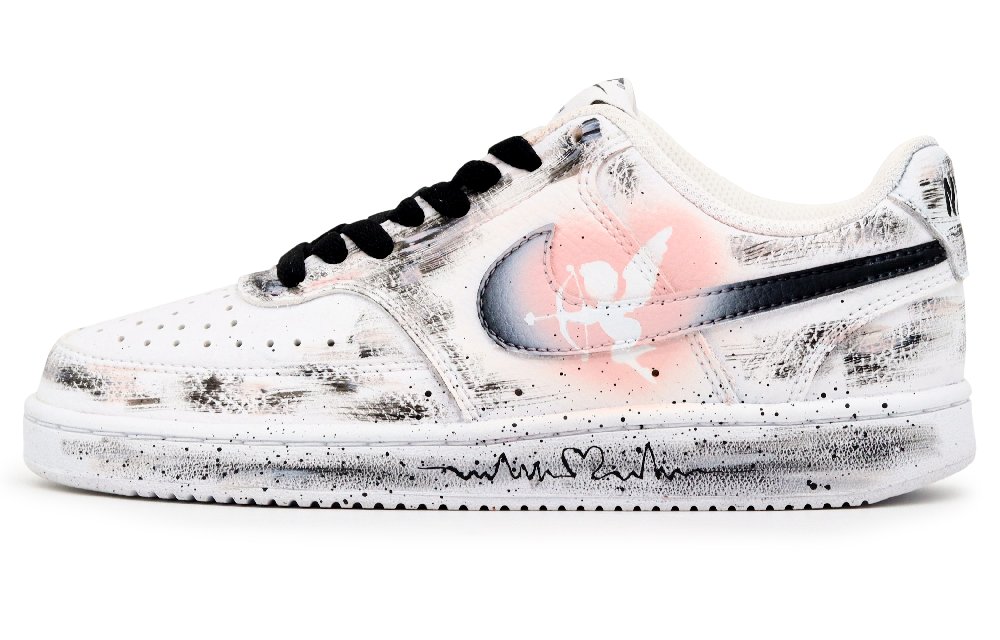 Nike Court Vision 1 Skateboard Shoes Men's Low top White/Pink