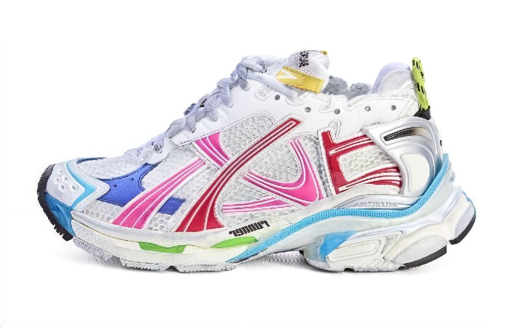 Balenciaga Women's Runner Sneaker 'Worn-Out - White Multi-Color'