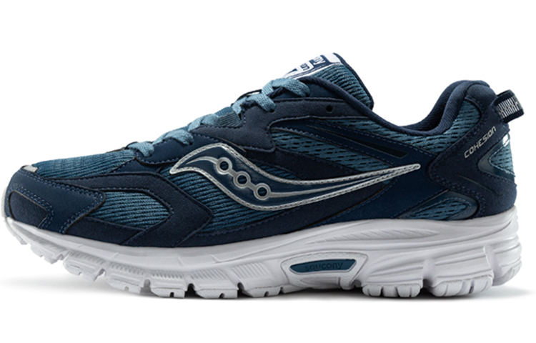 Saucony Cohesion 9 Low-Top Running Shoes Men's Blue White