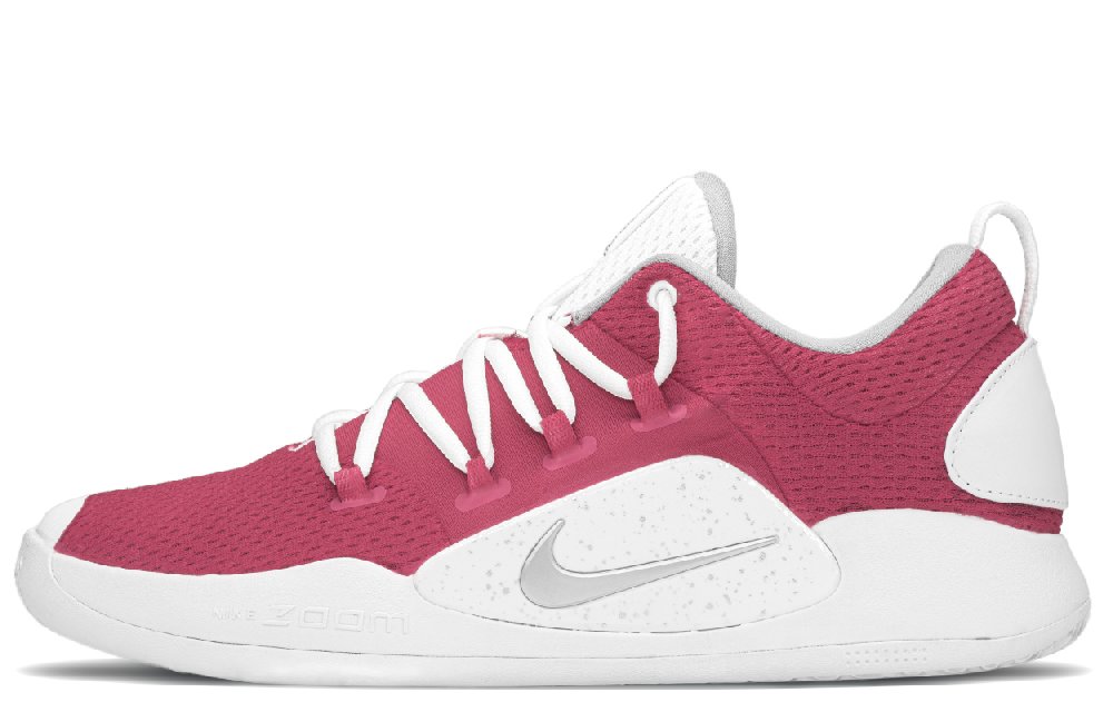 Nike Hyperdunk X Cushioning, Wear Resistant Low Top Basketball Shoes Men's Pink White