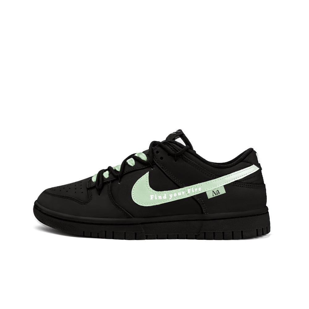 Nike Dunk Yanghua Falls Jiuzi Slip-Resistant Cushioning Wear-Resistant Skateboard Shoes Unisex Black Green
