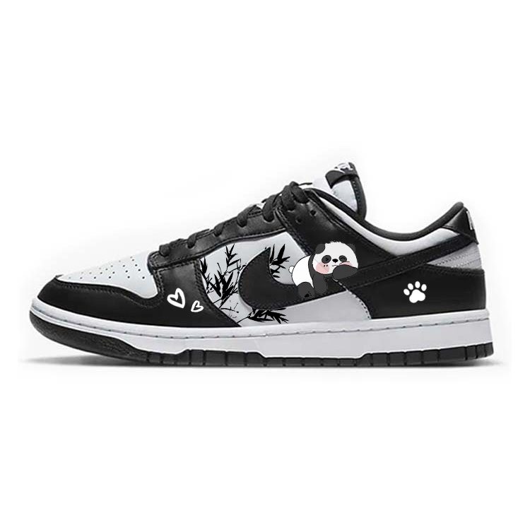 Nike Dunk Skateboard Shoes Unisex Low Top Black/White