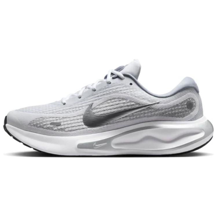 Nike Journey Run White Black Ashen Slate Metallic Silver