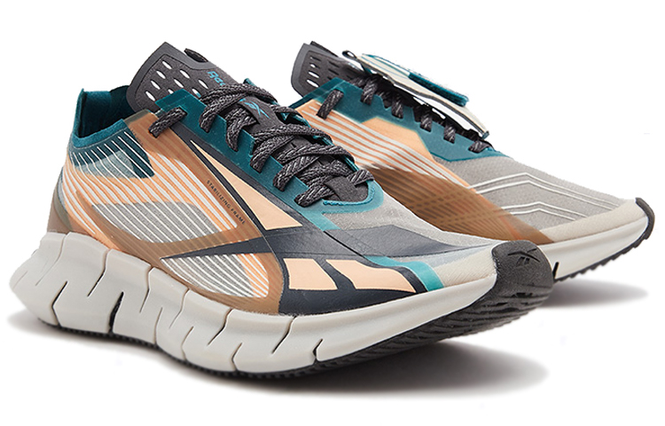 Reebok Zig 3D Storm Sports Shoes Grey/Green/Orange купить в интернет-магазине Yoocart с быстрой доставкой по России.