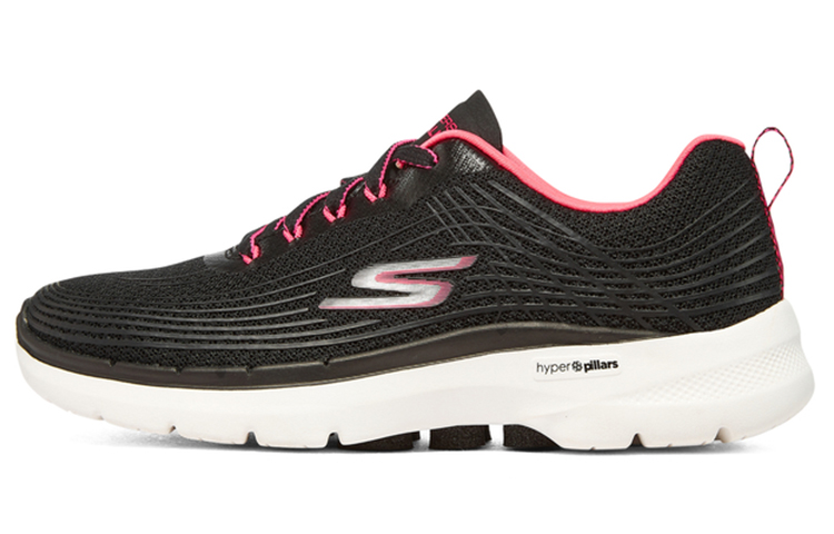 Skechers Go Walk 6 'Stunning Glow Black Hot Pink' Women's