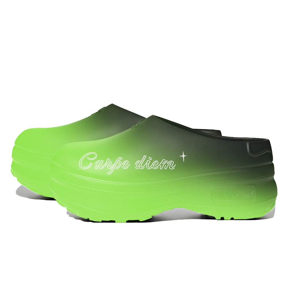 Adidas Originals AdiFOM Stan Smith Mule Rubber Sole Slip Resistant Closed Toe Slippers Women's Green
