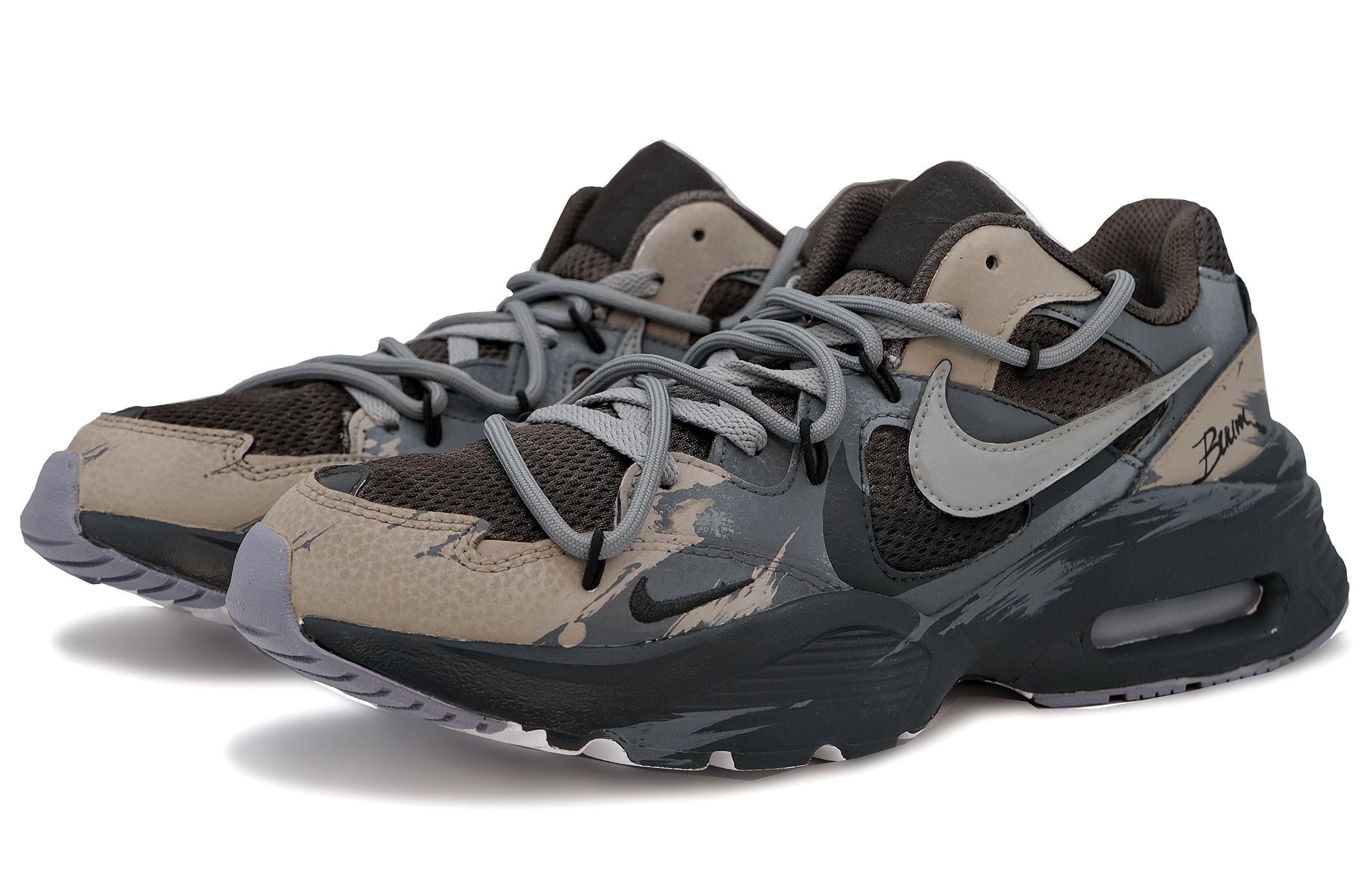Nike Air Max Fusion Anti-Slip Wear-Resistant Low-Top Running Shoes Unisex Black Brown купить в интернет-магазине Yoocart с быстрой доставкой по России.