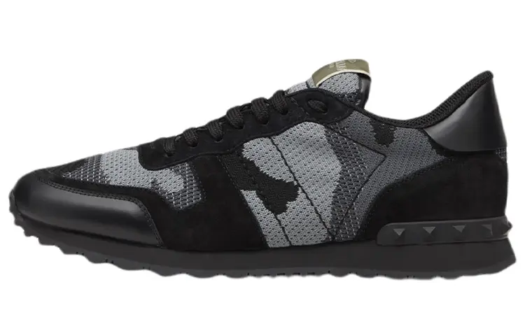 Valentino Garavani Camouflage Rockrunner Lace-Up Sneakers