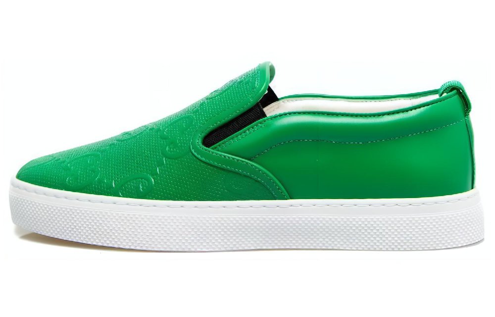 GUCCI Slip On 'GG Embossed Green'