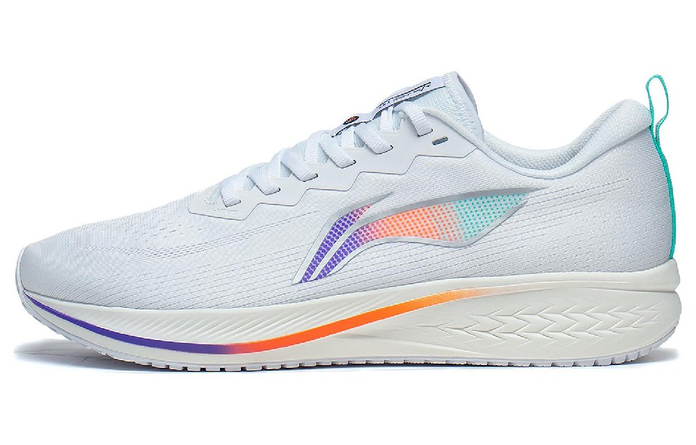 LiNing Red Hare 6 Abrasion Resistant Breathable Low Top Sprint Running Shoes Men's White