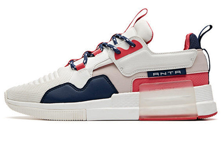 ANTA Rubik's Cube Casual Shoes Women's Low-Top White/Blue/Red
