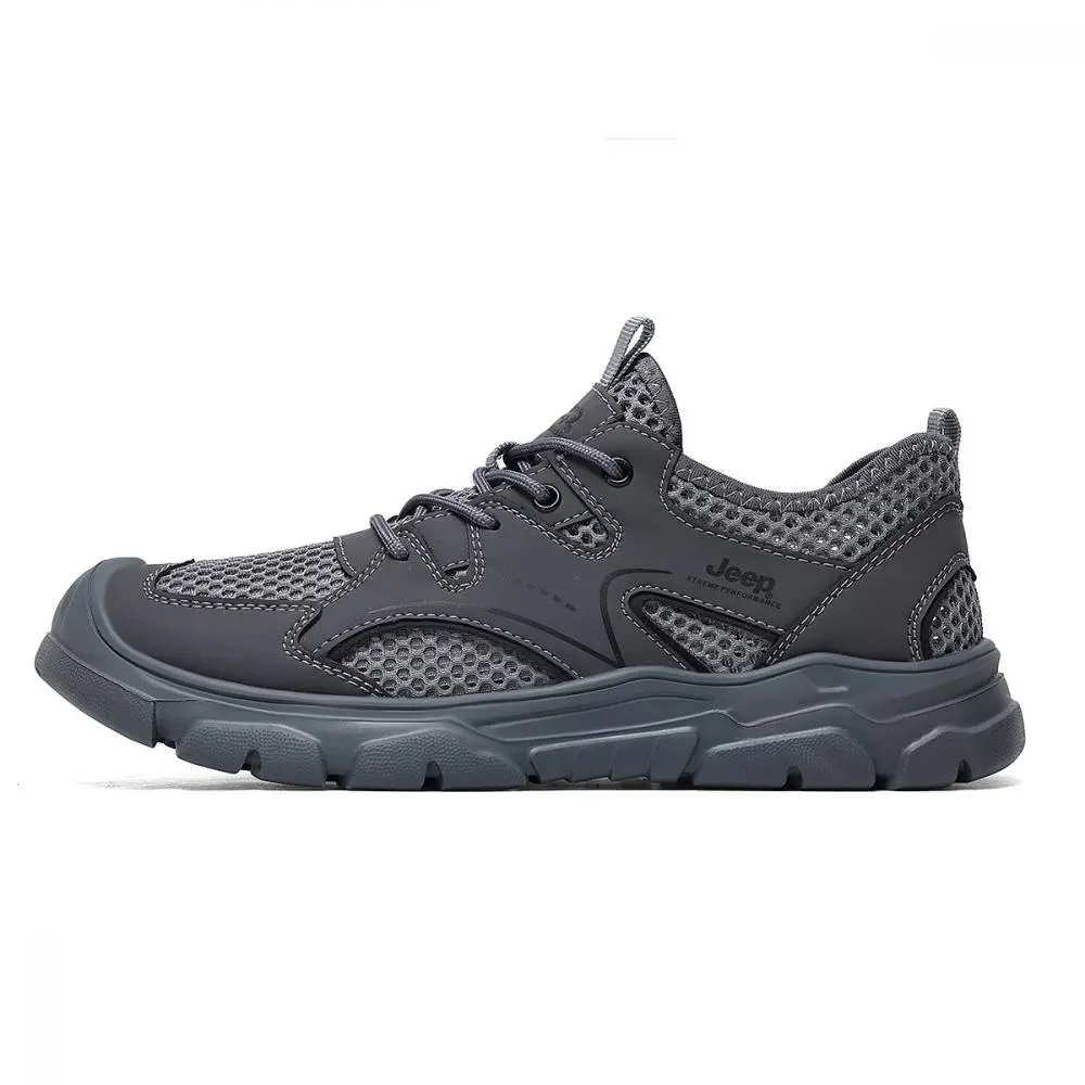 Jeep Low Top Hiking Shoes Men's Gray