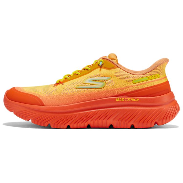 Skechers MEN'S GO WALK Breathable Low Top Casual Shoes Men's Bright Orange
