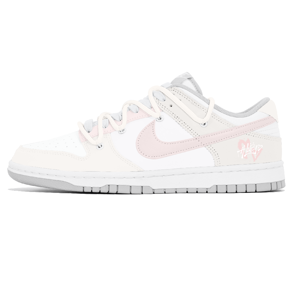 Nike Dunk Low Top Skateboard Shoes Women's White