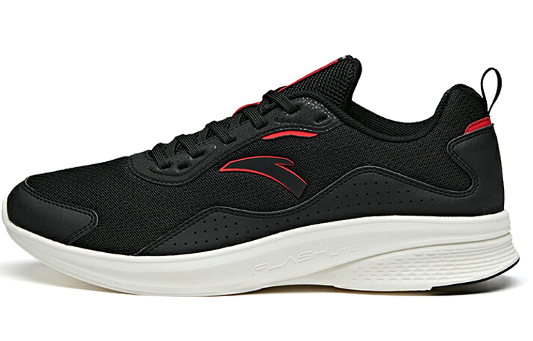 Anta Running Collection Cushioned Slip-Resistant Low-Top Running Shoes Men's Red Black White