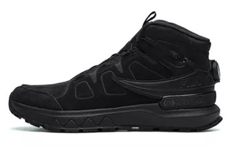 FILA Running Cushioning, Slip Resistant, And Abrasion Resistant High Top Running Shoes Men's Black