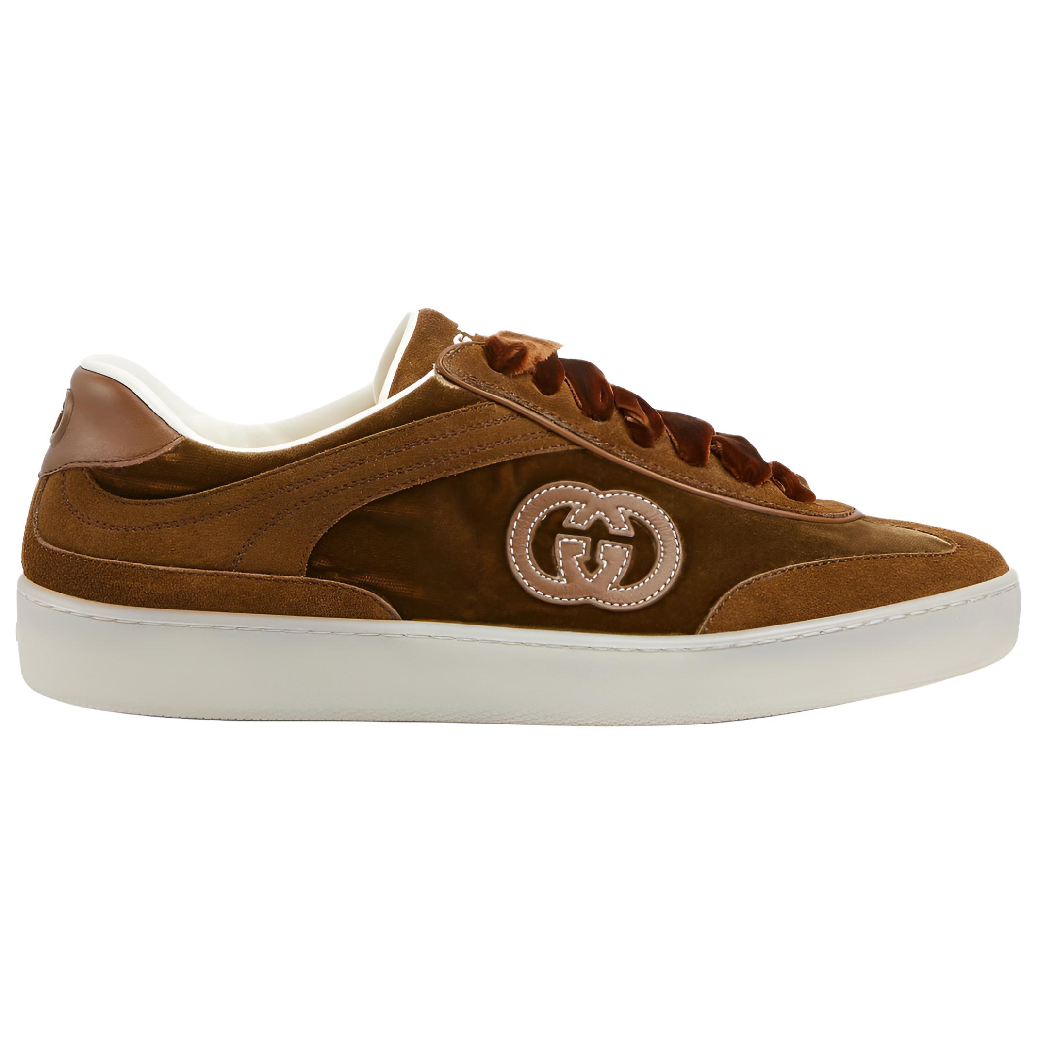 GUCCI G75 Low top Skateboard Shoes Women's Brown
