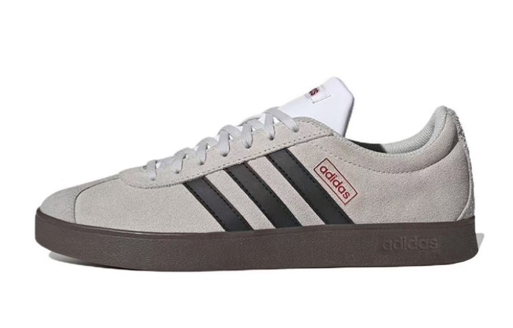 Adidas Neo VL Court Lifestyle Wear resistant And Lightweight Low Top Skateboard Shoes Unisex Beige Pink