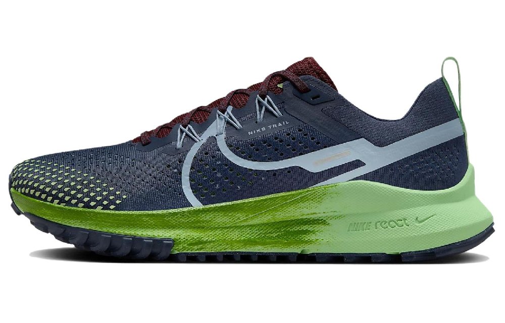 Nike React Pegasus Trail 4 Thunder Blue Chlorophyll Vapor Green Light Armory Blue