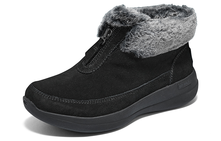 Skechers GO WALK Stability Durable Cushioning Knee-High Snow Boots Women's Black купить в интернет-магазине Yoocart с быстрой доставкой по России.