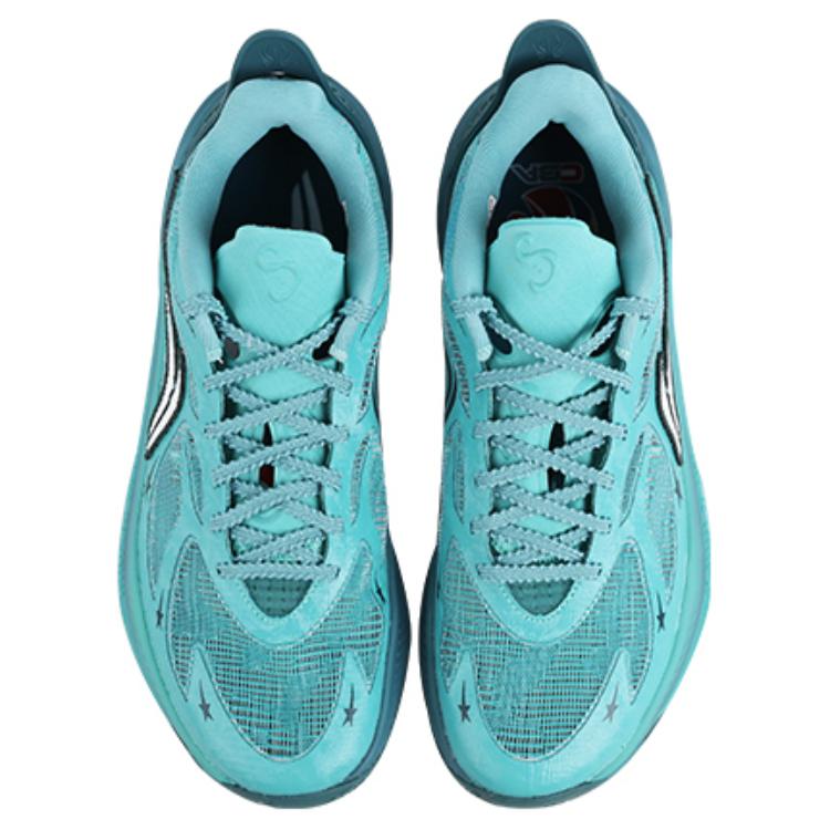 LiNing SONIC 12 PE Version Cushioning Wear-Resistant Low-Top Basketball Shoes Men's Turquoise купить в интернет-магазине Yoocart с быстрой доставкой по России.