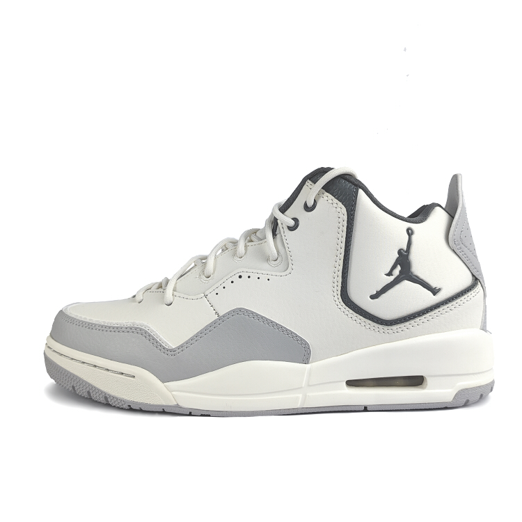 Jordan Courtside 23 Cushioned Slip-Resistant Mid-Top Vintage Basketball Shoes Men's Red White Gray купить в интернет-магазине Yoocart с быстрой доставкой по России.