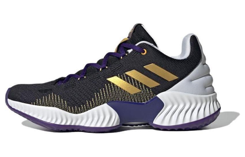 Adidas Pro Bounce 2018 Баскетбольные кроссовки Low Top Черный Золото Унисекс
