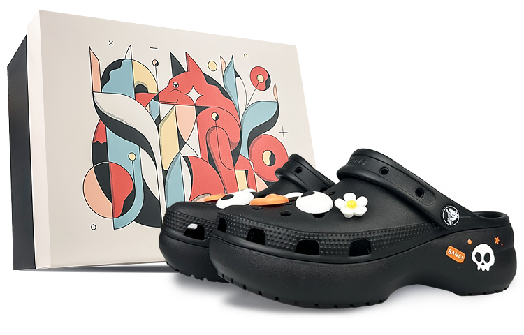 Crocs Classic Platform Clog Clogs Women's Black