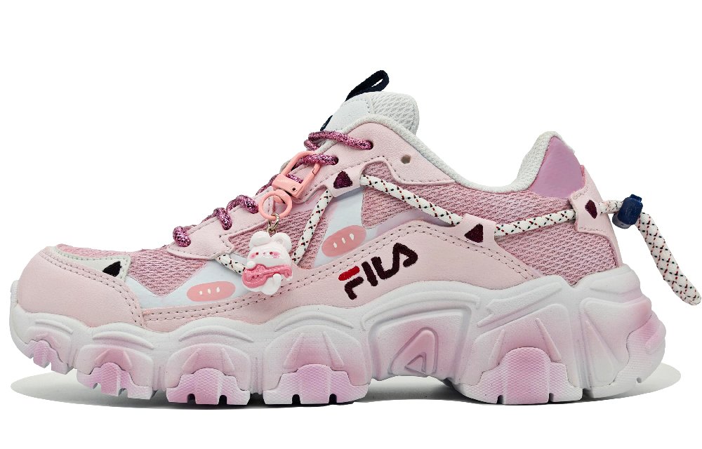 FILA Fluid Casual Shoes Unisex Low Top Pink Purple