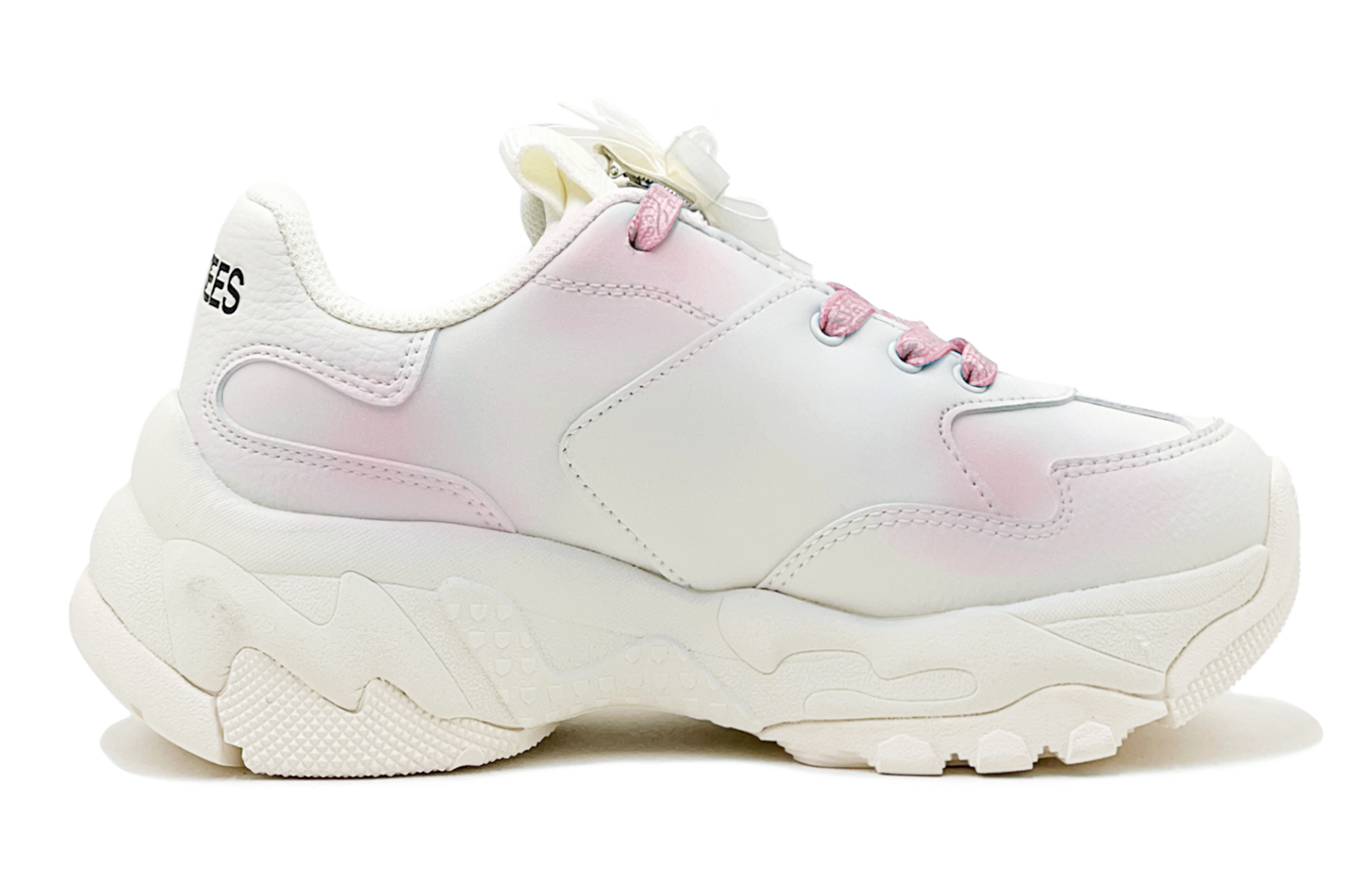 MLB Big Ball Chunky Wear-Resistant Height Increasing Low-Top Chunky Sneakers Unisex Pink