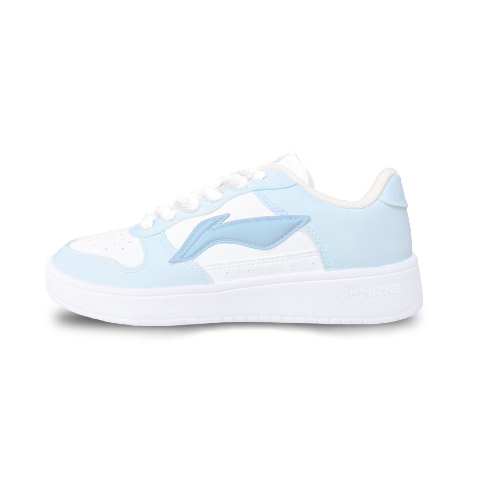 LiNing Pontoon Boats Wear resistant And Lightweight Low Top Skateboard Shoes Women's Blue