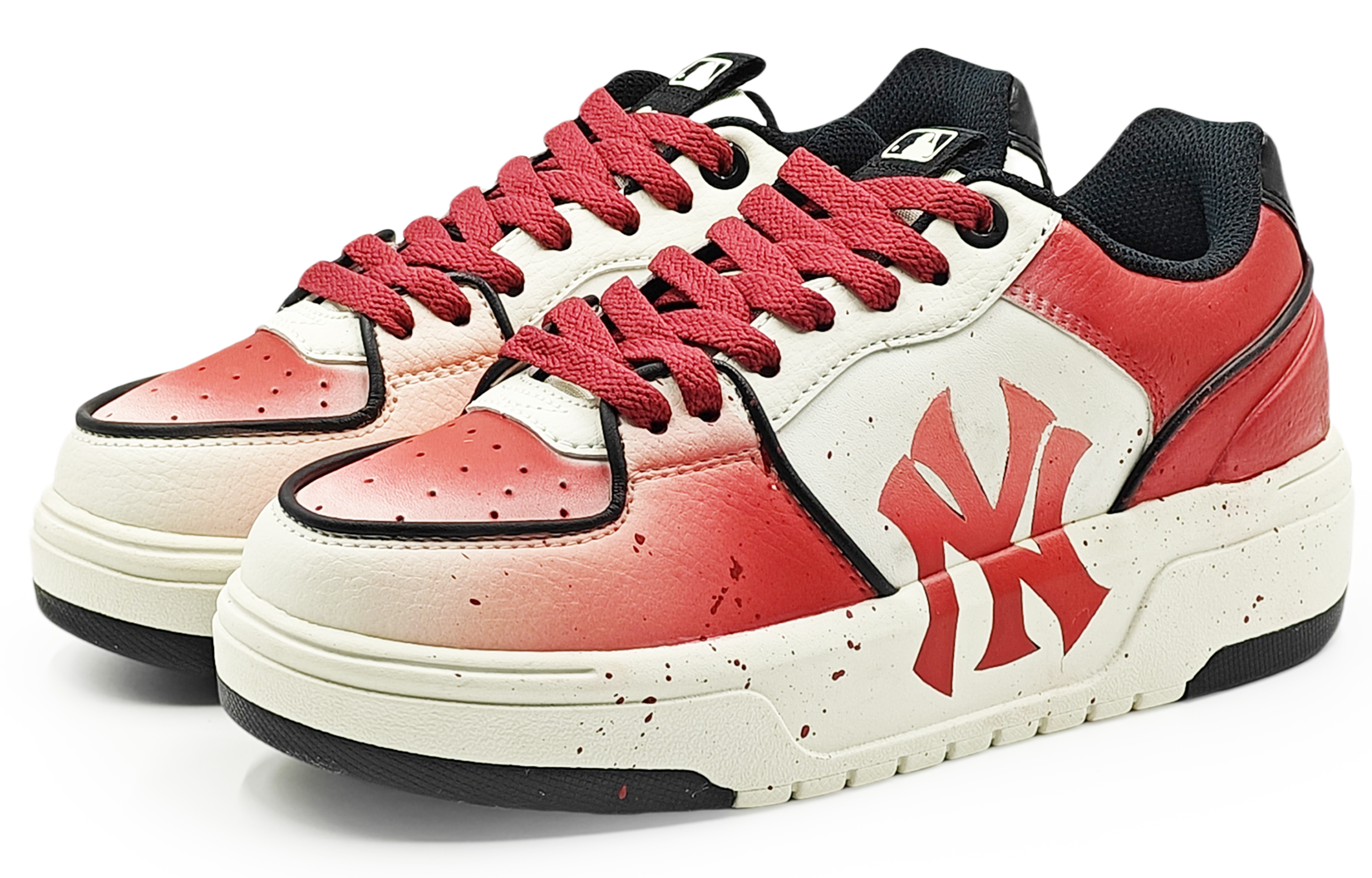 MLB Chunky Liner Low Top Skateboard Shoes Unisex Red White