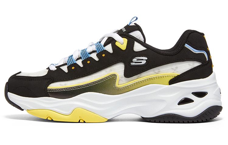 One Piece X Skechers D'Lites 4.0 Chunky Sneakers Men Low-Top Black/Colorful Color