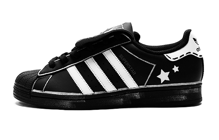 Adidas Originals Superstar Skateboard Shoes Unisex Low-Top Black/White