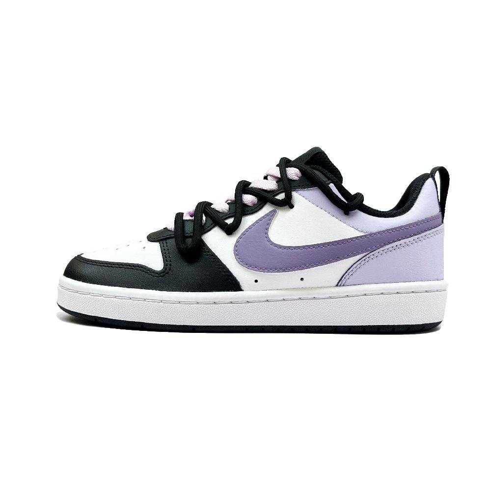 Nike Court Borough Purple Night Elf Anti Slip Wear Resistant Low Top Skateboard Shoes GS Light Lavender