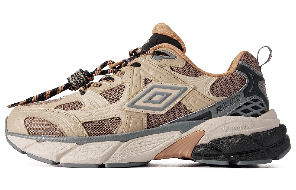 Umbro Millennium Shoes R909 Vintage Tech Shoes Platform Comfortable Cushioning Low-Top Sports Casual Shoes Unisex