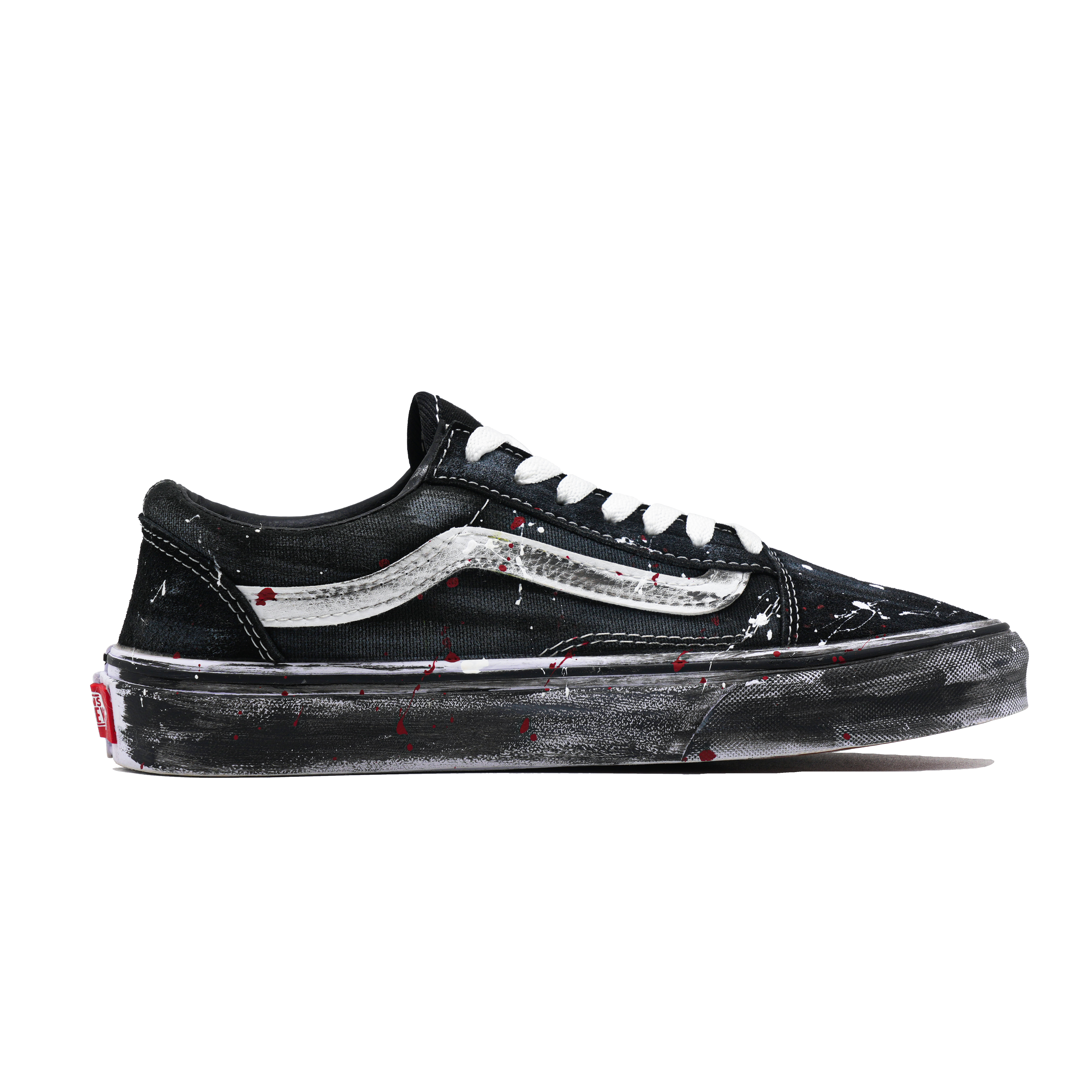 Vans Old Skool Red Charm Smiley Face Breathable Low Top Canvas Shoes Unisex Black Red купить в интернет-магазине Yoocart с быстрой доставкой по России.