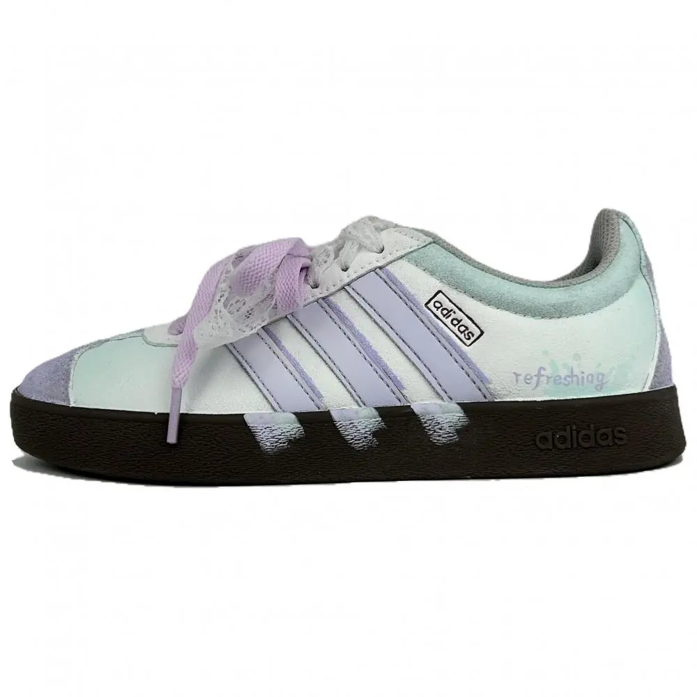 Adidas VL Court 2.0 Skateboard Shoes Unisex Low top Purple
