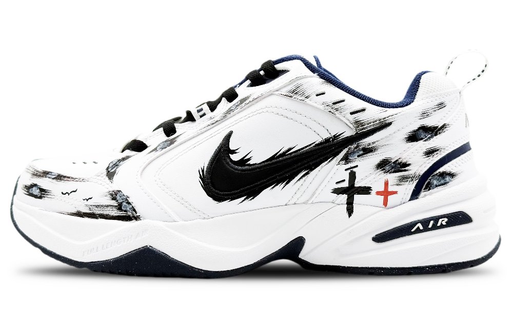 Nike Air Monarch 4 Low Top Chunky Sneakers Unisex White