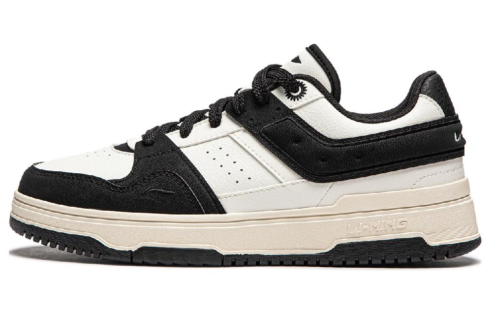 LiNing Tianji 2.0 Slip Resistant Abrasion Resistant Low top Skateboard Shoes Men's White Black