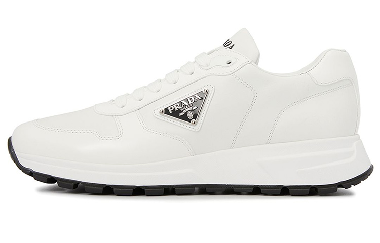 PRADA Low Top Sports Casual Shoes Men's White