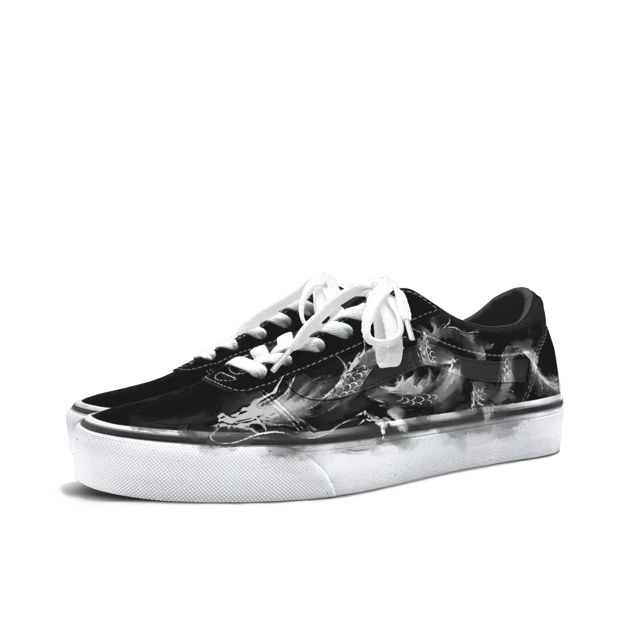 Vans Ward Abrasion Resistant Low top Skateboard Shoes Men's Black White купить в интернет-магазине Yoocart с быстрой доставкой по России.