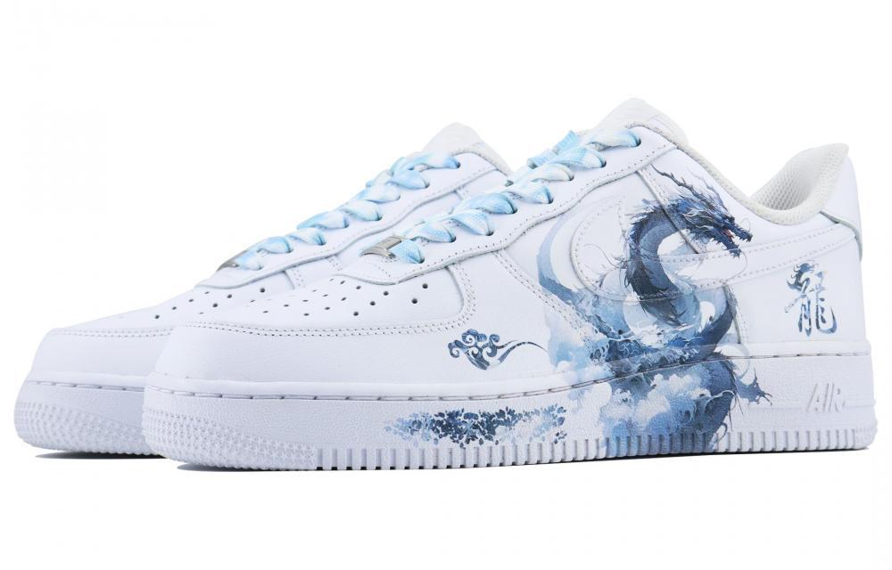Nike Air Force 1 Blue Dragon SDS Low Top Skateboard Shoes GS White Blue купить в интернет-магазине Yoocart с быстрой доставкой по России.