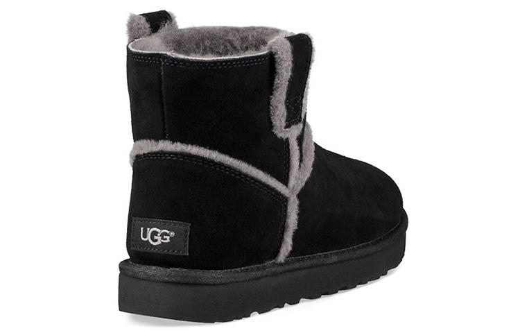 UGG Classic Mini Spill Seam Fleece Lined Black Women's купить в интернет-магазине Yoocart с быстрой доставкой по России.