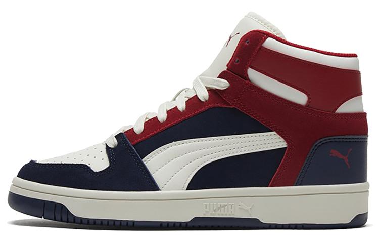 PUMA Rebound Sd Dark Blue/White/Red Mid Casual Board Shoes