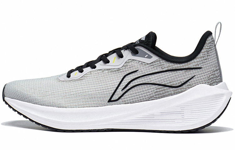 LiNing Wuyue Shock Absorbers Slip Resistant Abrasion Resistant Breathable Low top Running Shoes Men's Shark Gray
