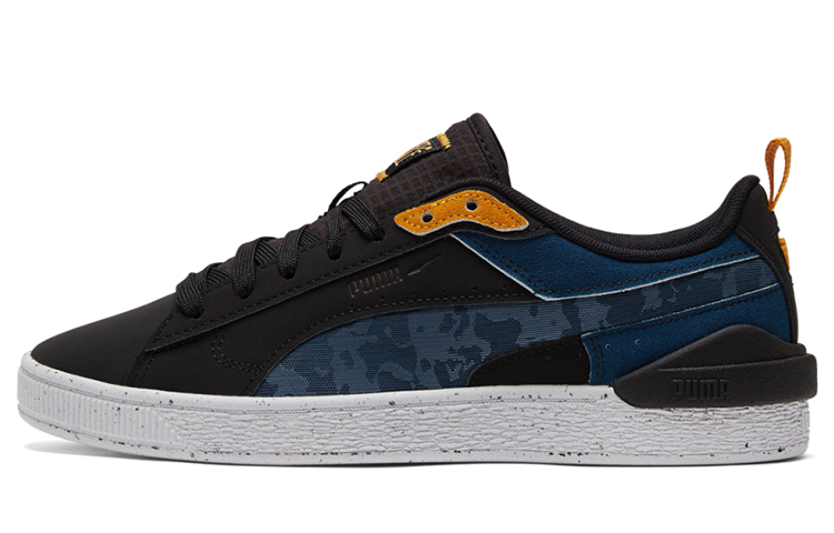 PUMA Unisex Suede Bloc Low Top Sneakers Blue/Black