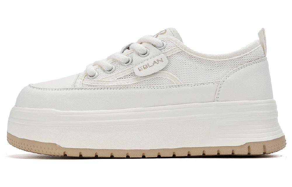 EBLAN Low Top Skateboard Shoes Women's Beige